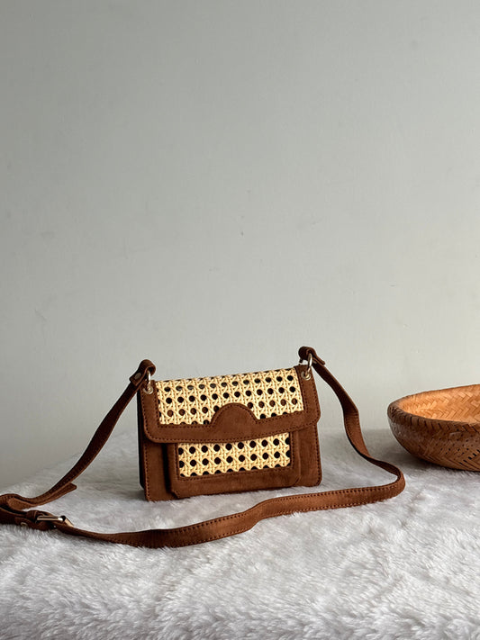Juttix Artisan Woven Rattan Sling Bag for Women image