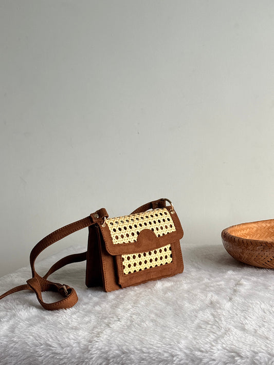 Juttix Artisan Woven Rattan Sling Bag for Women image