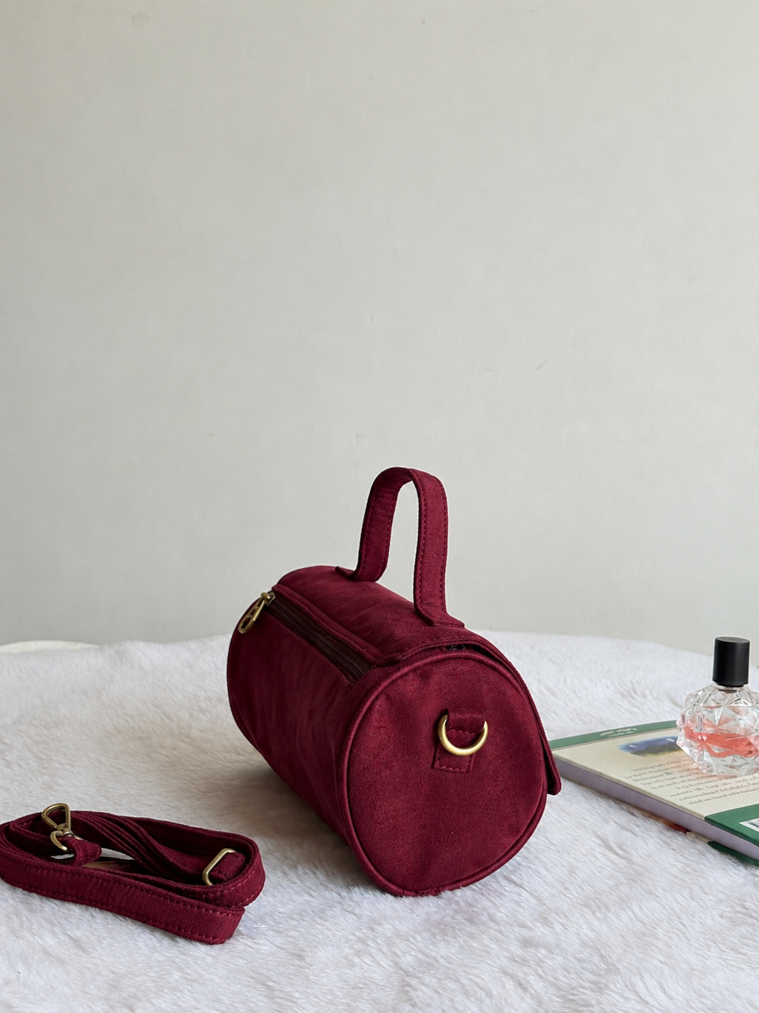 Juttix Suede Drum Bag for Women image