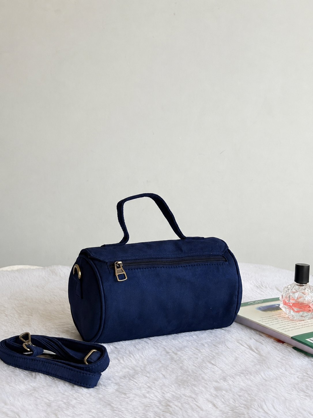 Juttix Suede Drum Bag for Women image