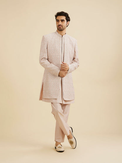 Manyavar Pink Elegance Indo Western - view 3
