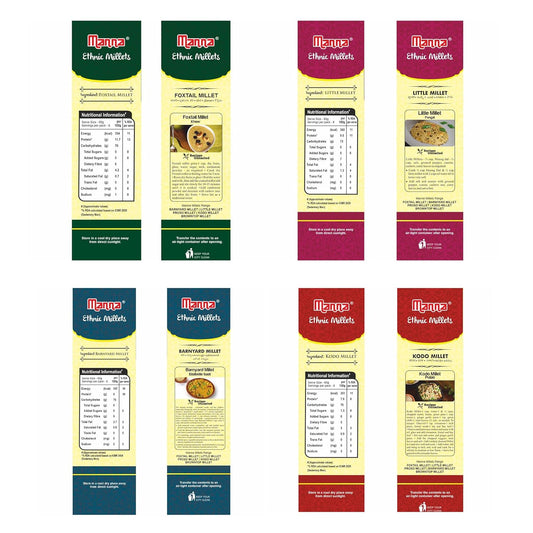 Manna Foods Millets Combo (Pack of 4)