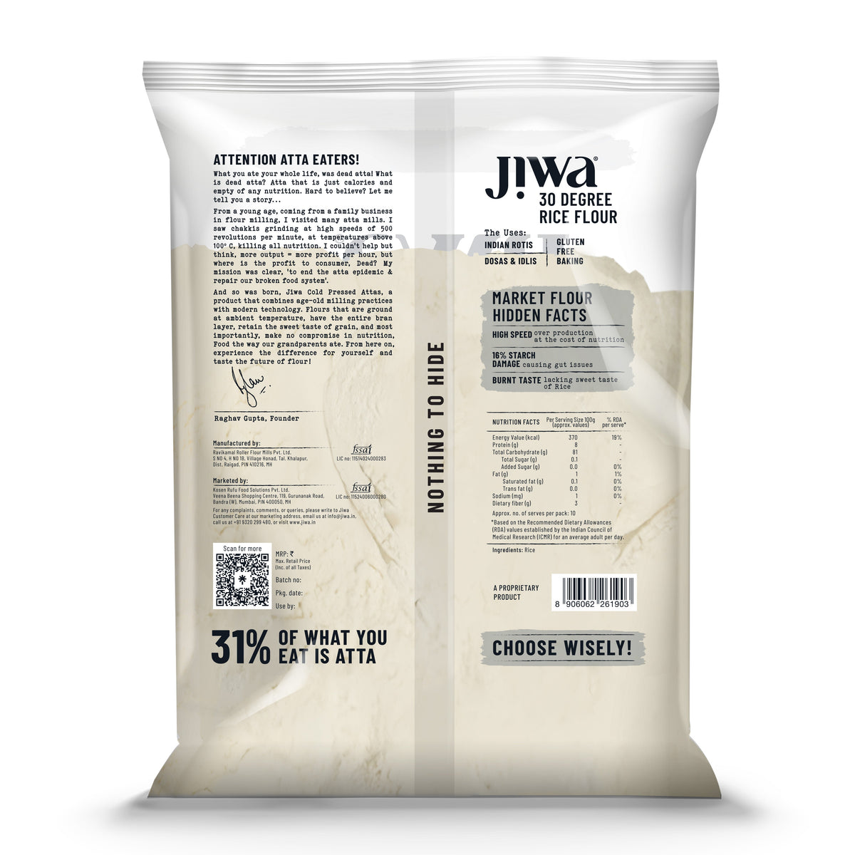 Jiwa 30 Degree Rice Flour
