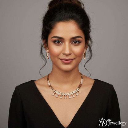 Imperial Teardrop Harmony Necklace Set front view