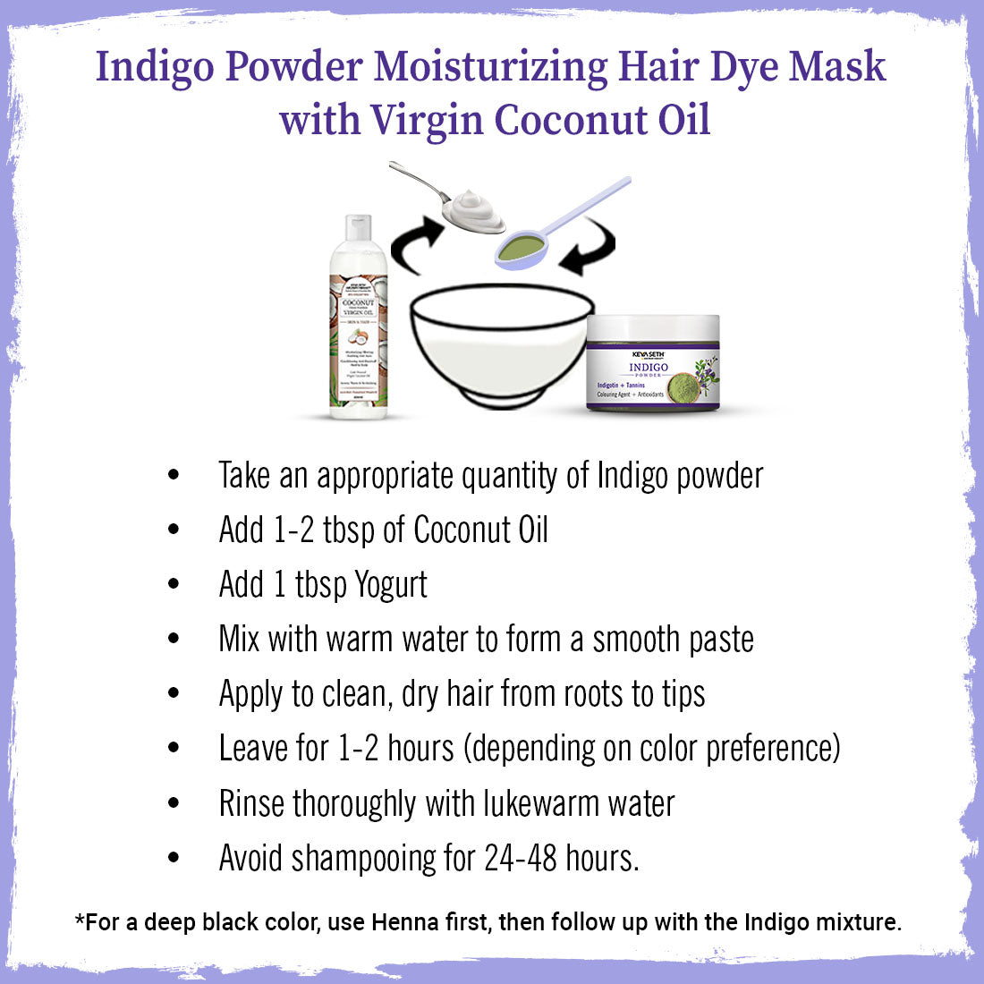 Keya Seth Aromatherapy Indigo Powder Hair Pack 