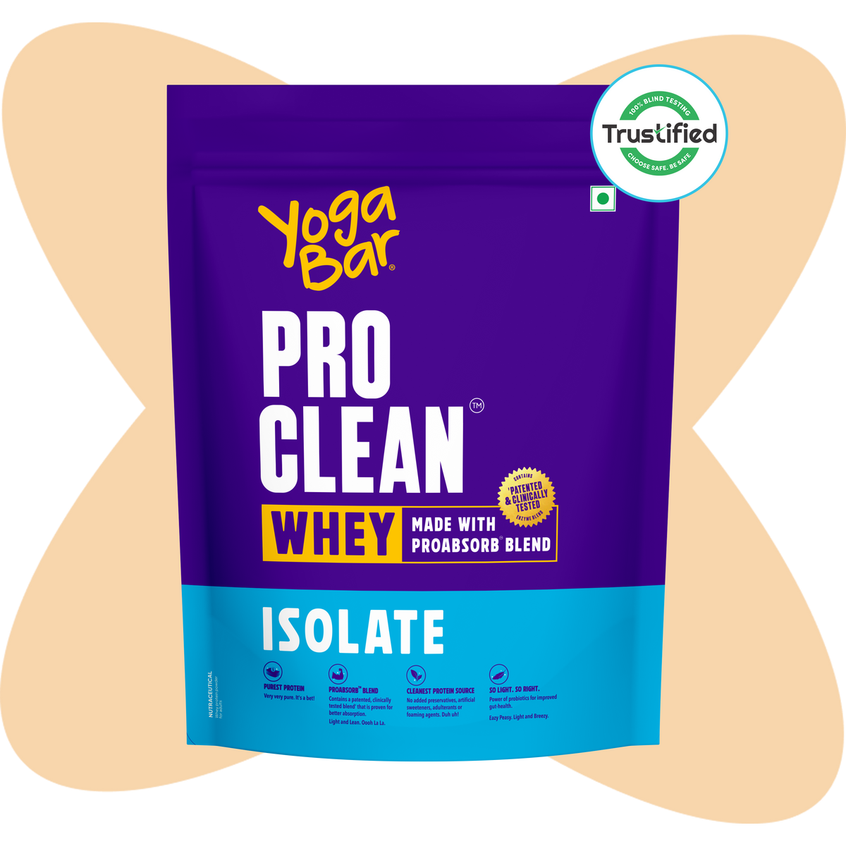 Yoga Bar ProClean Whey Protein Isolate - Trustified Certified