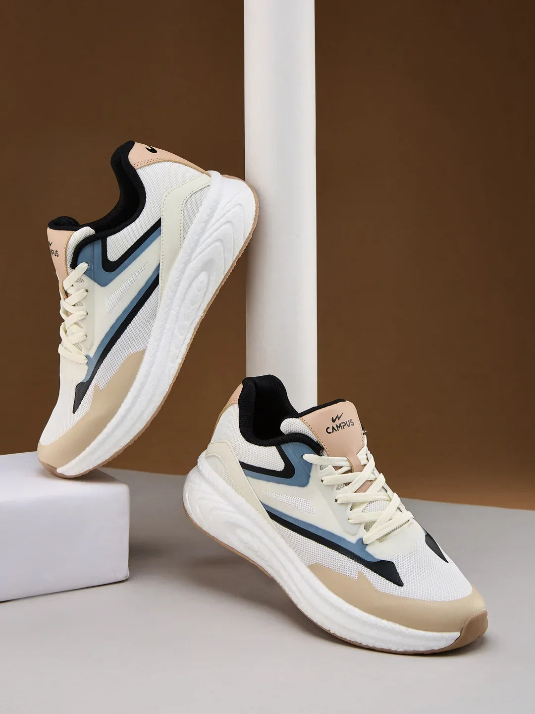 Campus JIVE Off White Mens Running Shoes