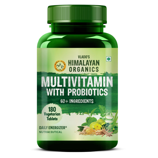 Himalayan Organics Multivitamin With Probiotics Vegetarian Tablets