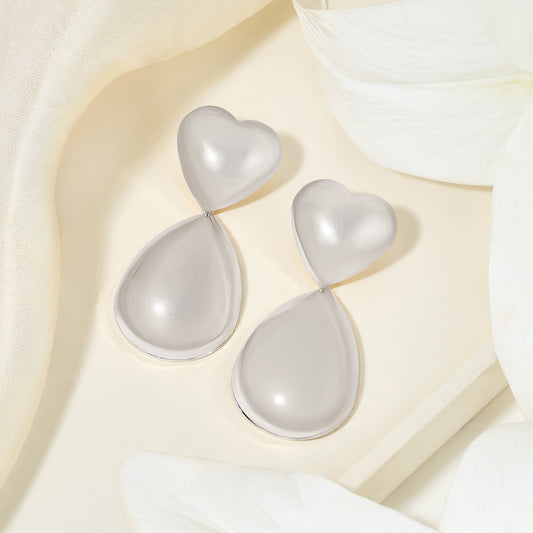 Joker and Witch Koioko Silver Love Earrings