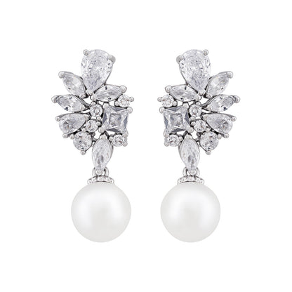 Joker and Witch Celestoni Silver Bling Earrings
