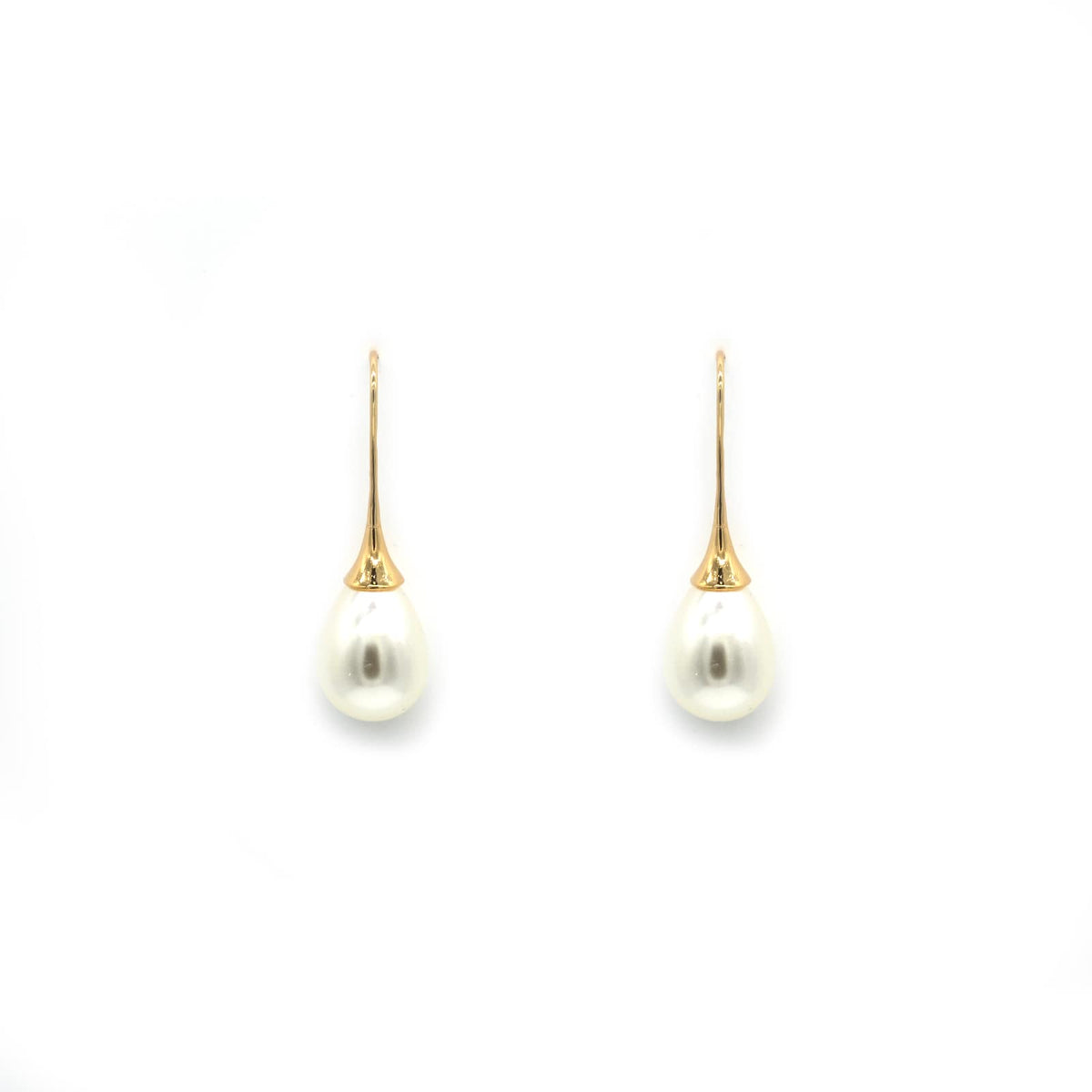 Joker and Witch Pearly Gold Earrings