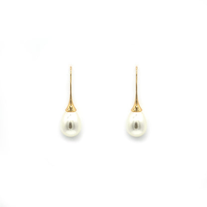 Joker and Witch Pearly Gold Earrings