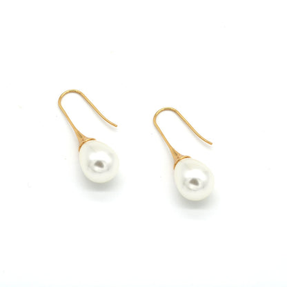Joker and Witch Pearly Gold Earrings