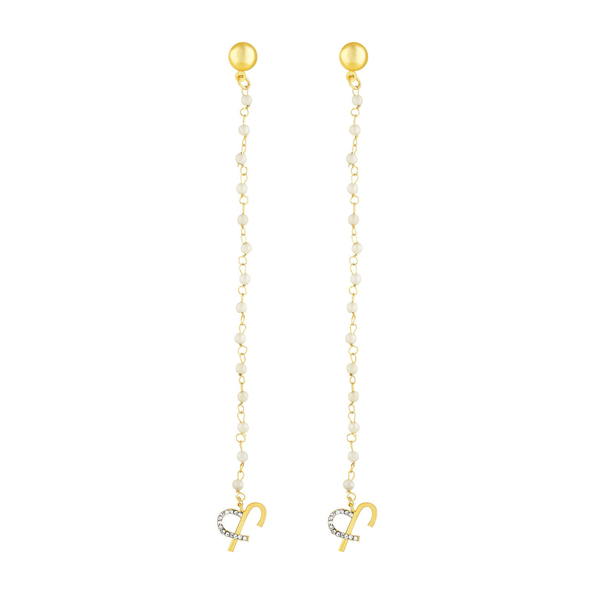Joker and Witch Evania Monogram Gold Earring