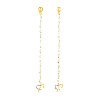 Joker and Witch Evania Monogram Gold Earring