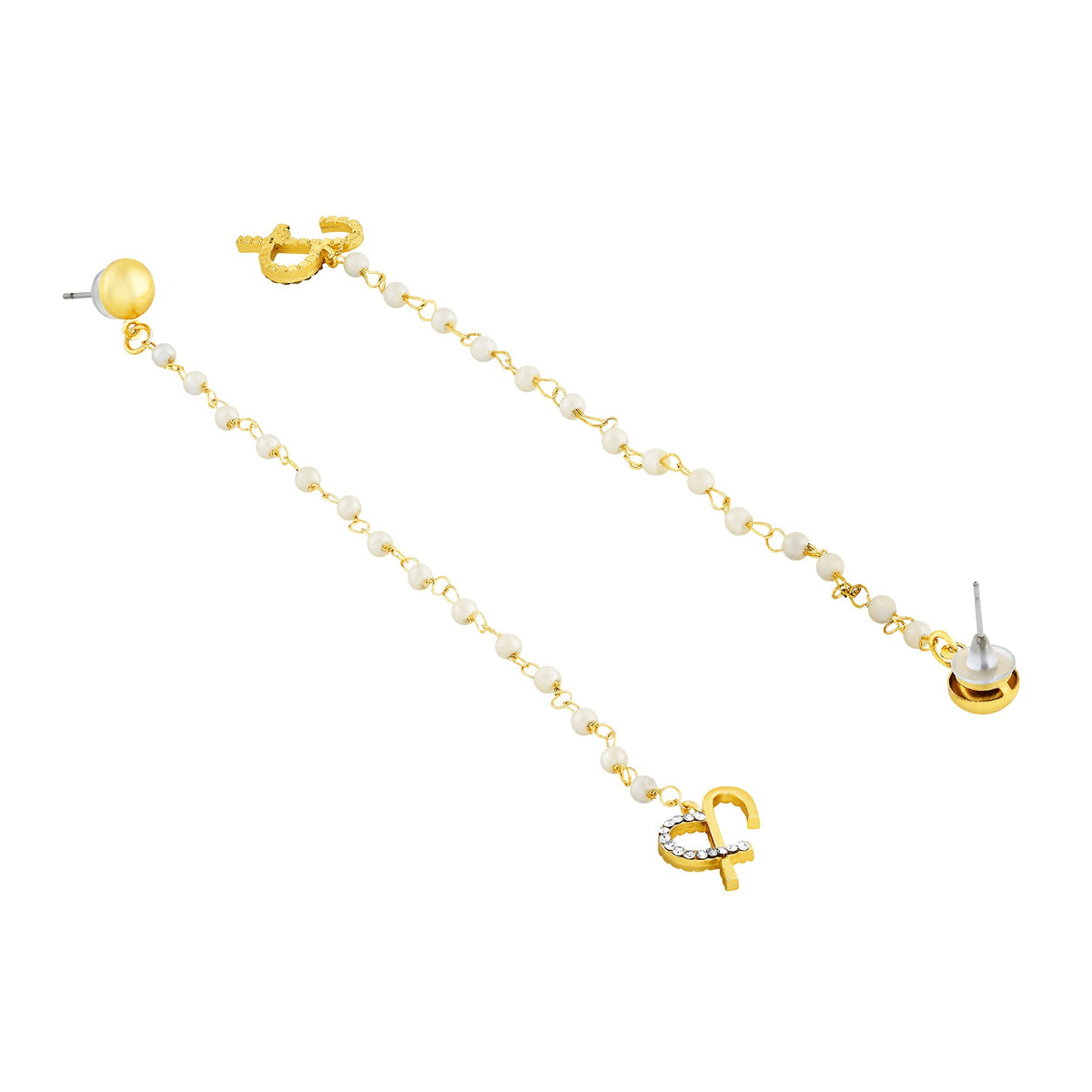 Joker and Witch Evania Monogram Gold Earring