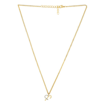 Joker and Witch Orianna Monogram Gold Necklace