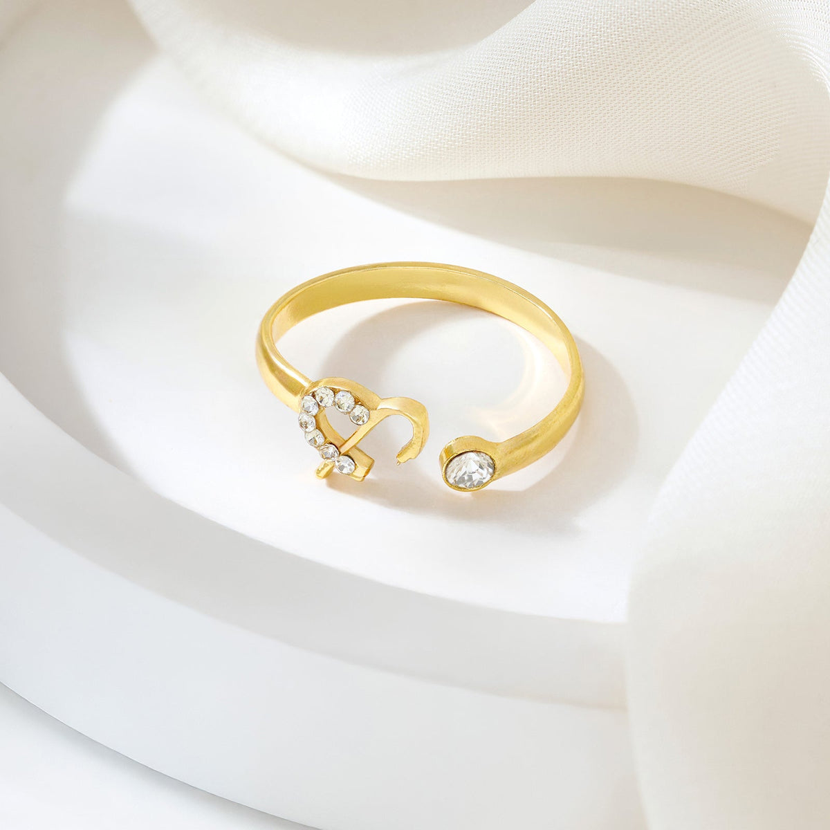 Joker and Witch Caelina Monogram Gold Ring