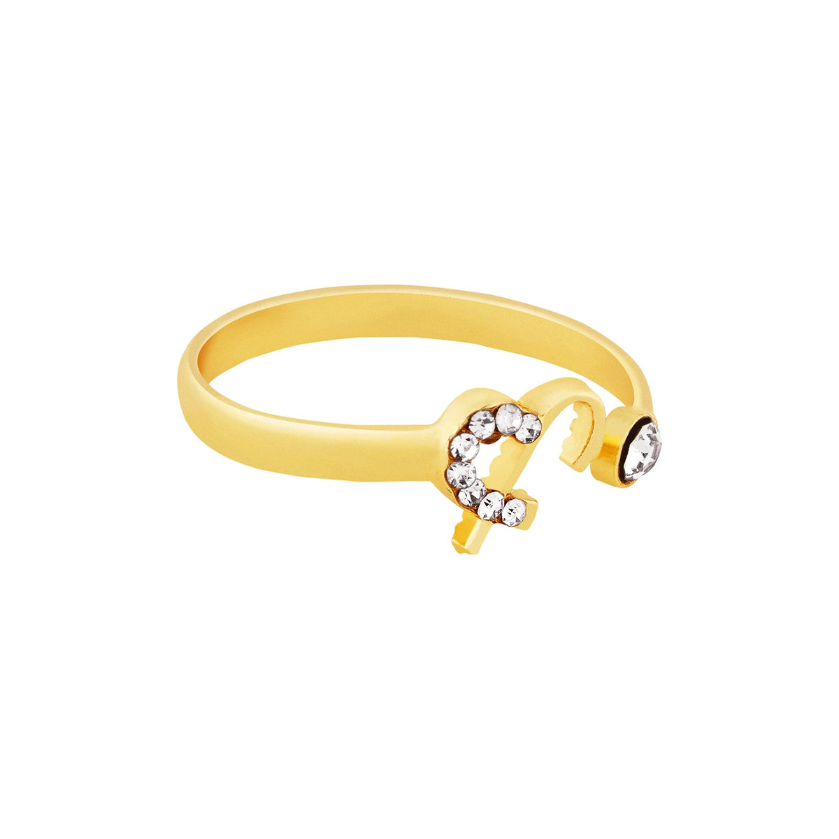 Joker and Witch Caelina Monogram Gold Ring