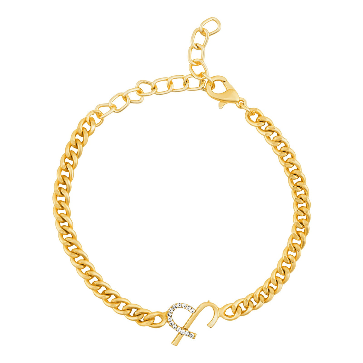 Joker and Witch Venusia Monogram Gold Bracelet