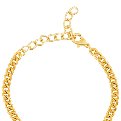 Joker and Witch Venusia Monogram Gold Bracelet