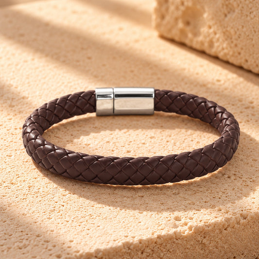 Joker and Witch Caleb Brown Braided Mens Bracelet
