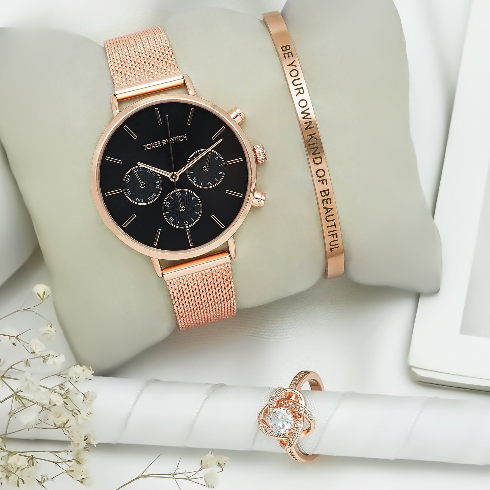 Joker and Witch Romantic Rosegold Love Triangle – PUSHMYCART