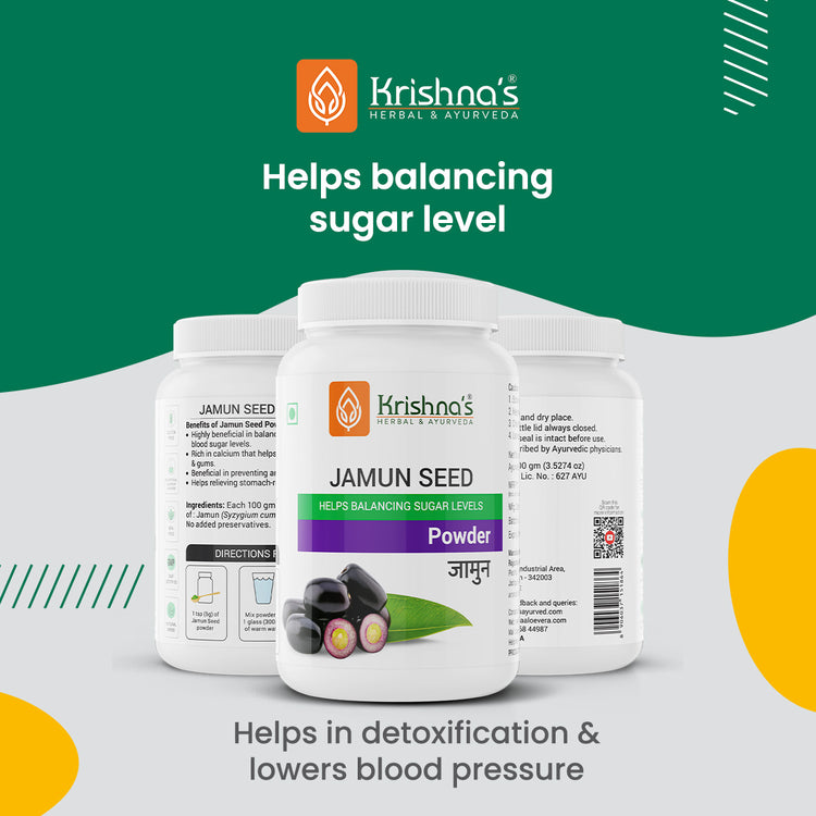 Krishna'S Herbal & Ayurveda Jamun Seed Powder 
