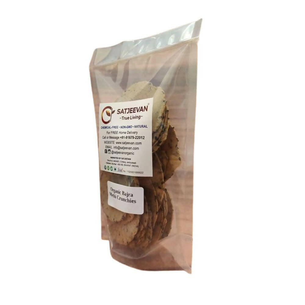 Satjeevan Organic Bajra Methi Crunchies - PUSHMYCART