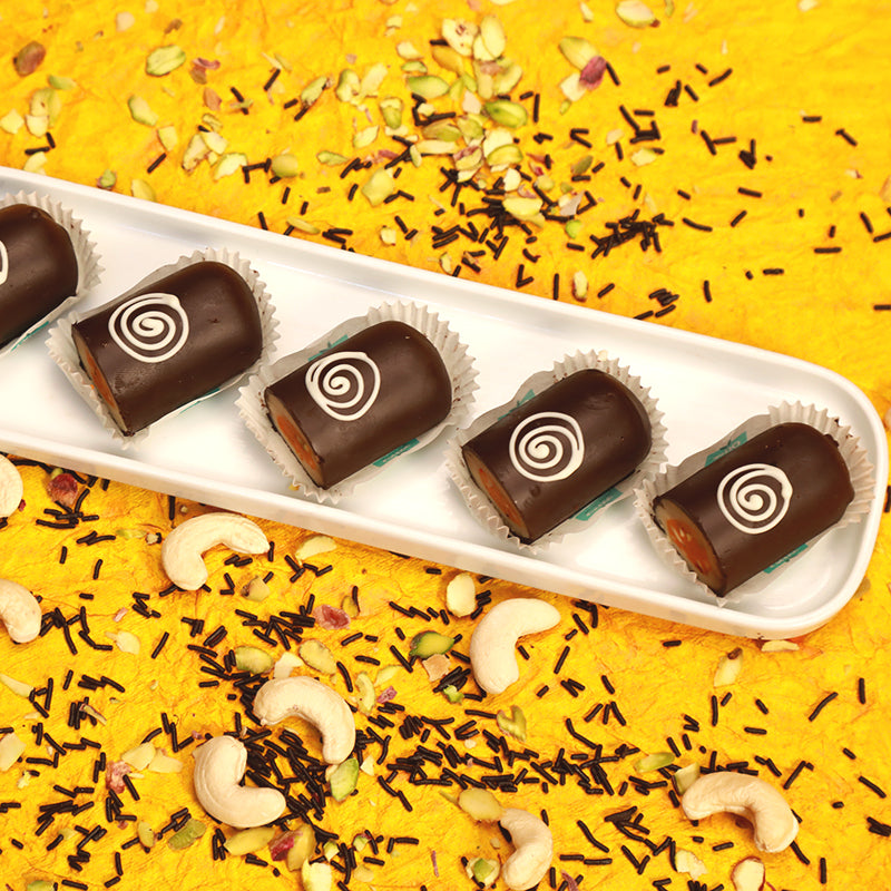 Olive Mithai Shop Kaju Chocolate Roll - PUSHMYCART