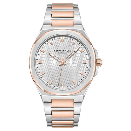 Kenneth Cole Quartz Analog Silver Dial Stainless Steel Strap Watch For Men - image 1