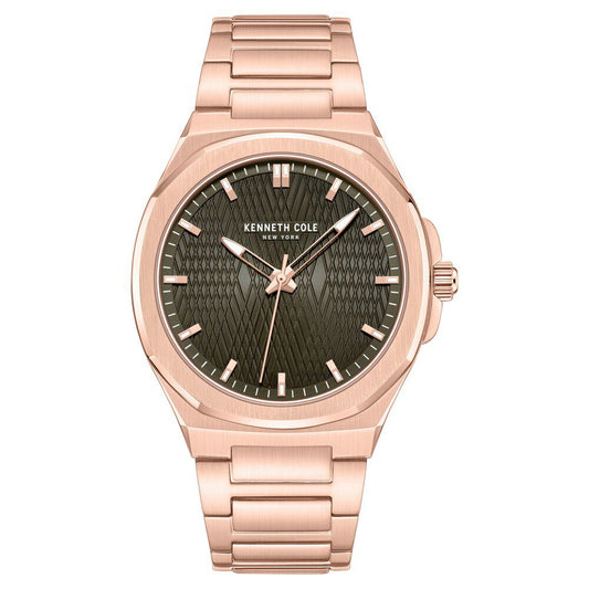 Kenneth Cole Quartz Analog Grey Dial Stainless Steel Strap Watch For Men - image 1