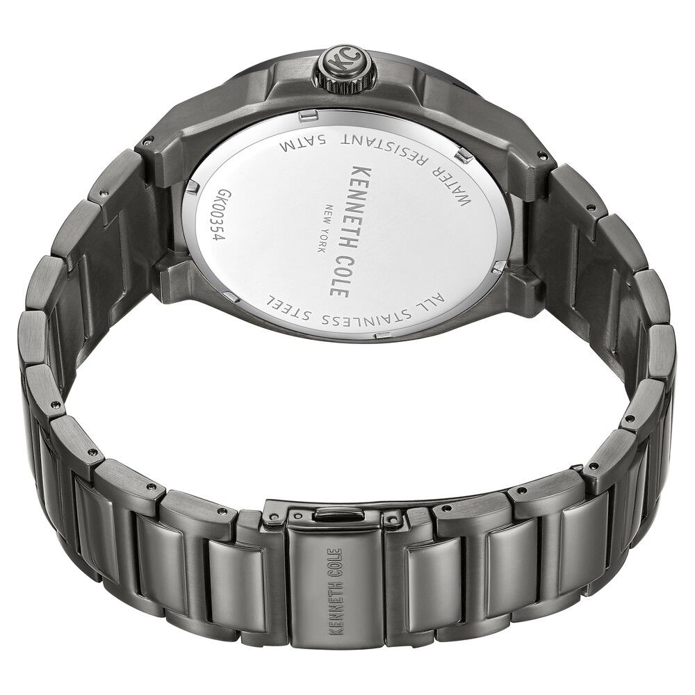 Kenneth Cole Quartz Multifunction Brown Dial Stainless Steel Strap Watch for Men