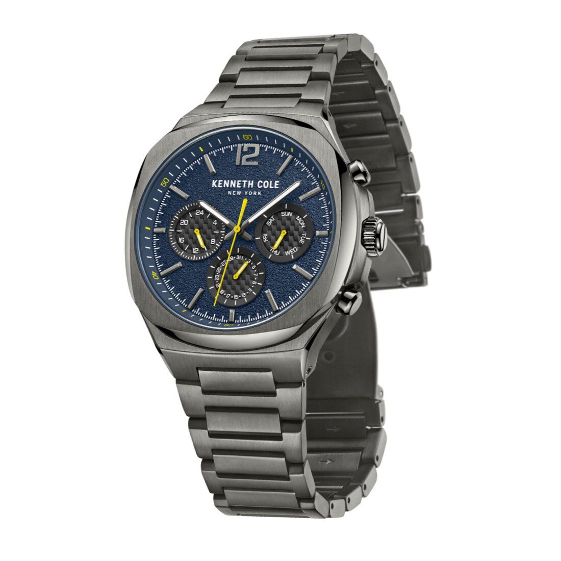 Kenneth Cole Multifunction Blue Dial Watch for Men