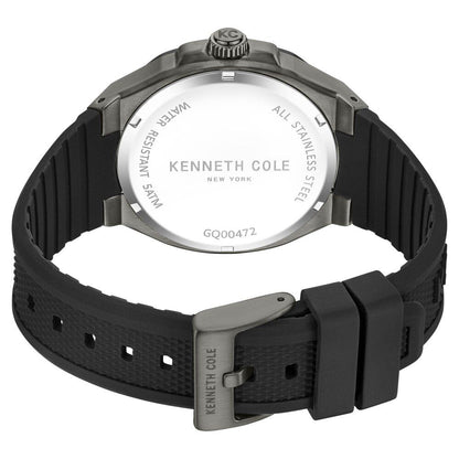 Kenneth Cole Multifunction Grey Dial Silicone Strap Watch For Men