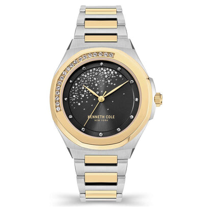 Kenneth Cole Quartz Analog Black Dial Stainless Steel Strap Watch for Women - image 1