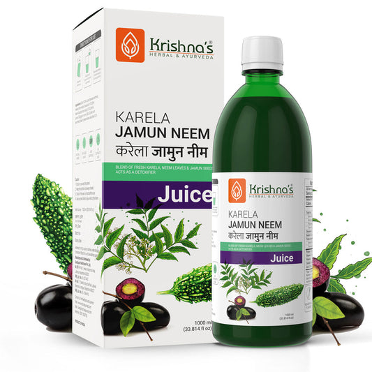Krishna'S Herbal & Ayurveda Karela Jamun Neem Juice 