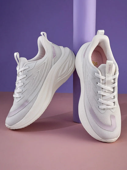 Campus KLENZ White Womens Running Shoes