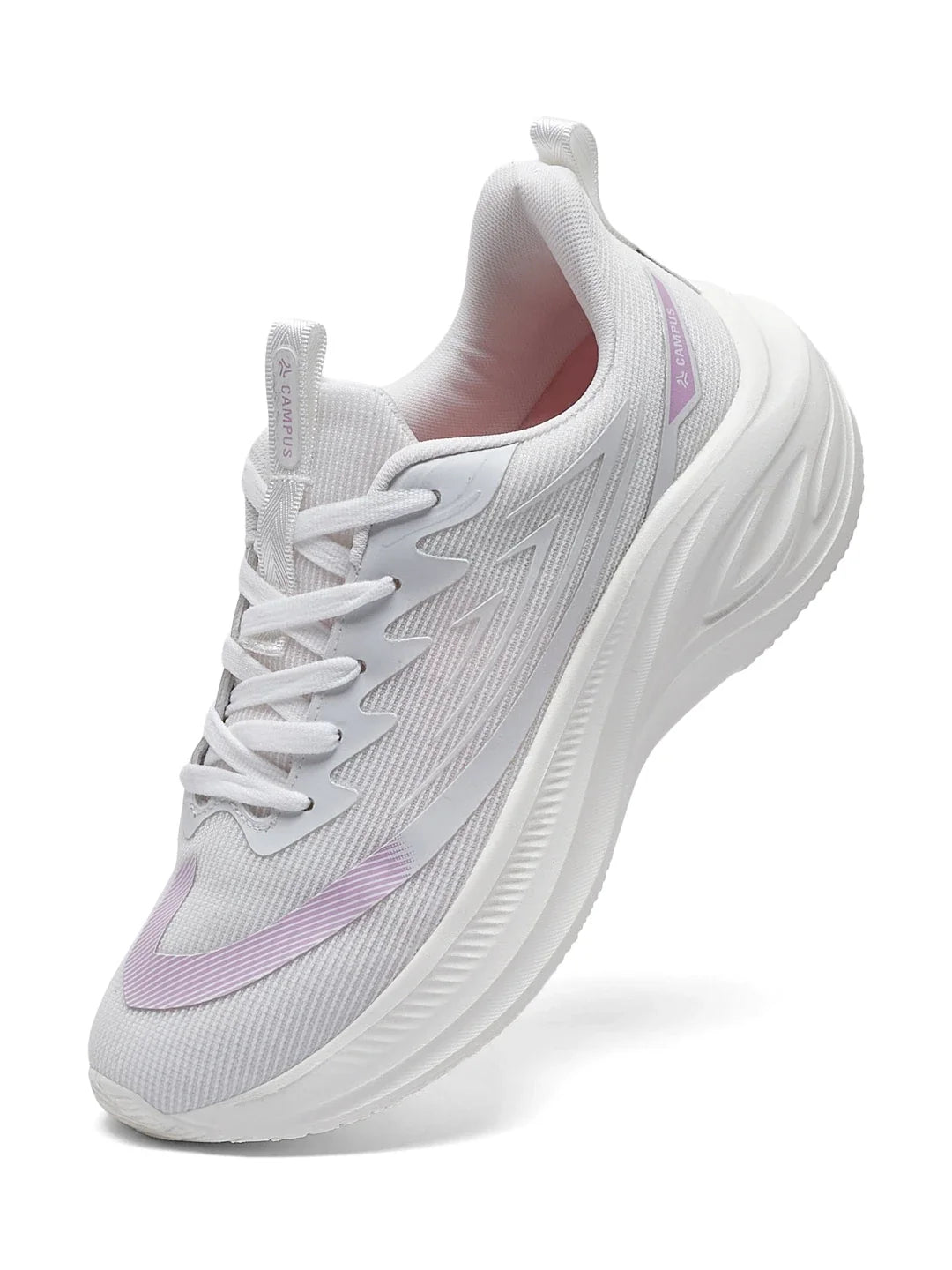 Campus KLENZ White Womens Running Shoes