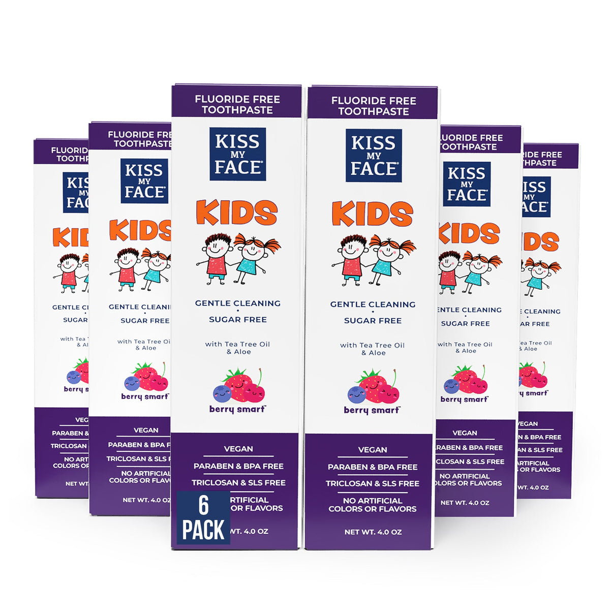 Kiss My Face Kids Berry Smart Gel Fluoride Free Toothpaste
