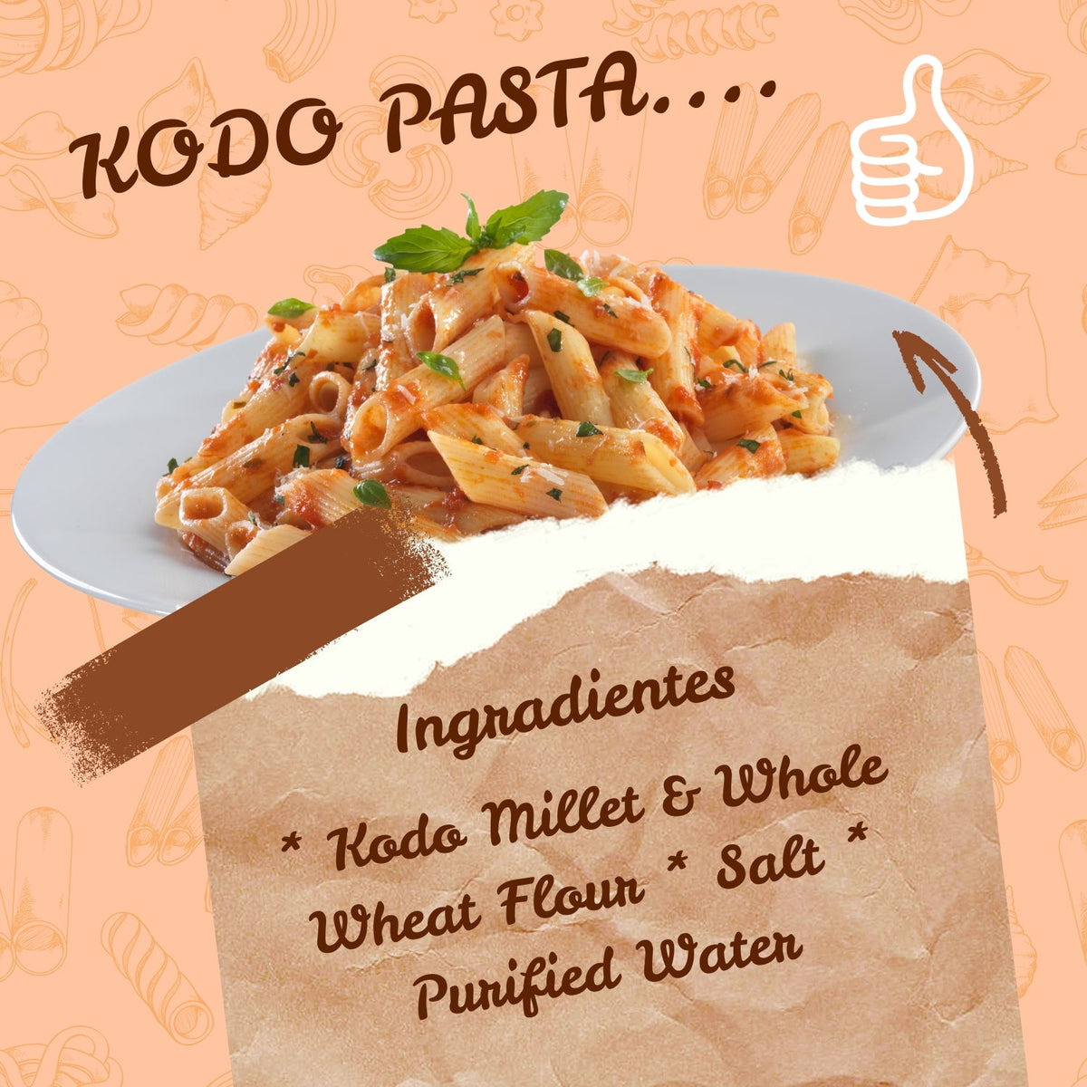 Millet Mania Kodo Penne Pasta