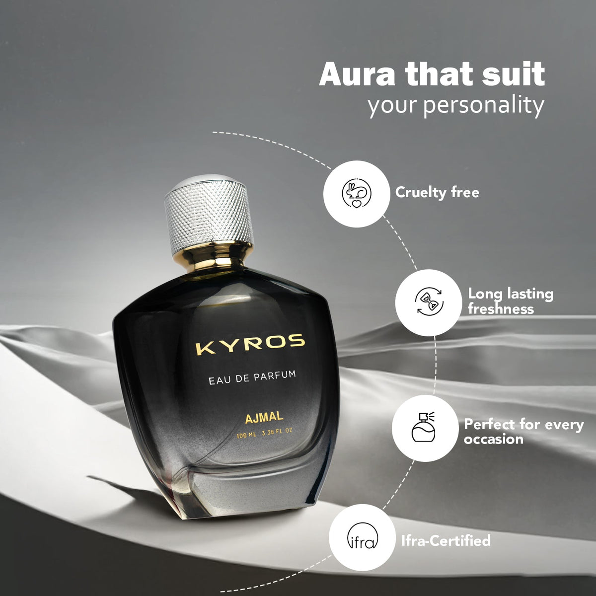 Ajmal Perfumes India KYROS Perfume 100ML for Unisex