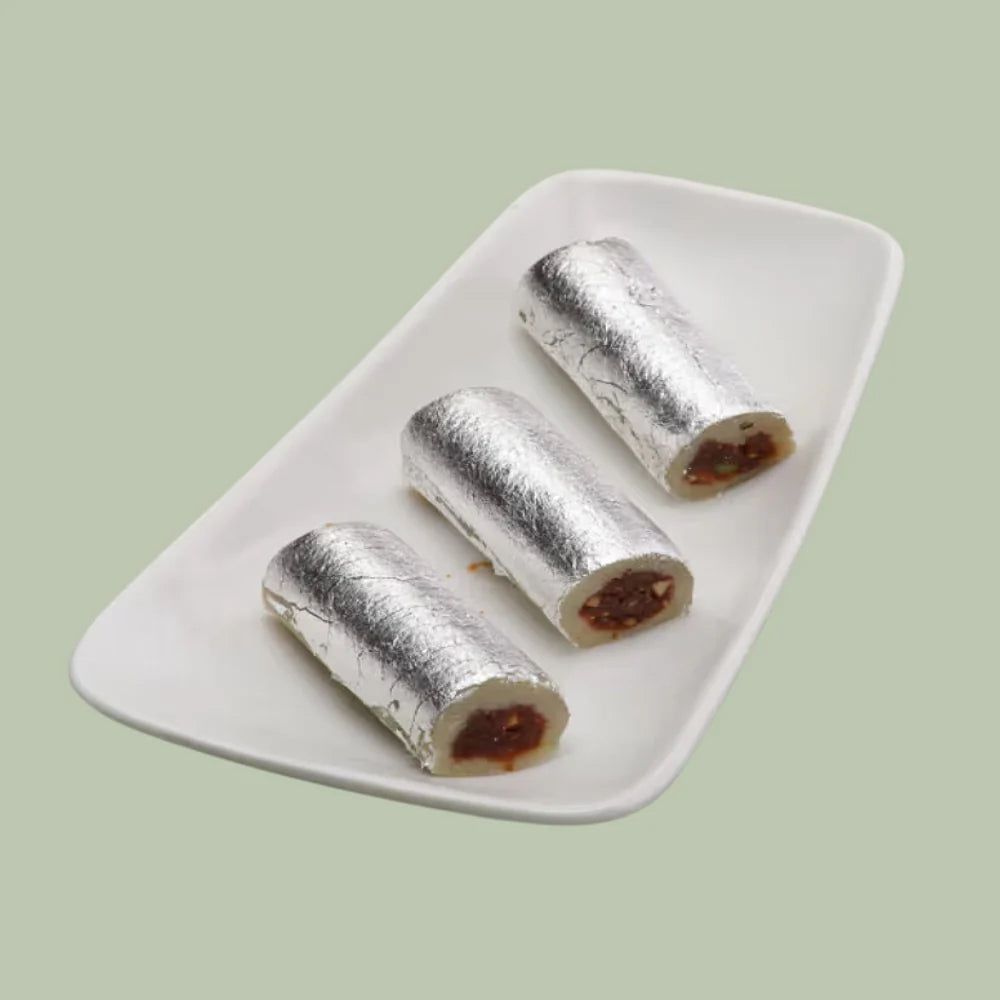 Agra Sweets Kaju Anjeer Roll - PUSHMYCART