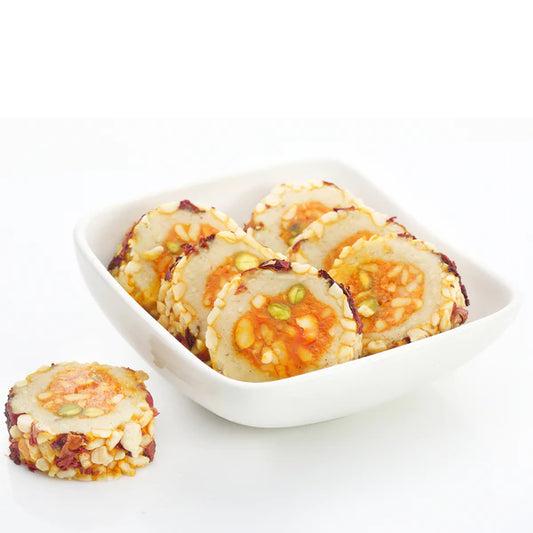 Dadus Kaju Rose Roll 500g - PUSHMYCART