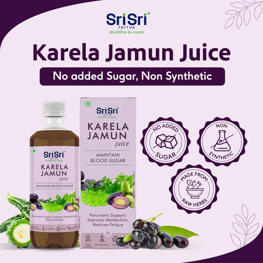 Sri Sri Tattva Karela Jamun Juice 1000ml - PUSHMYCART