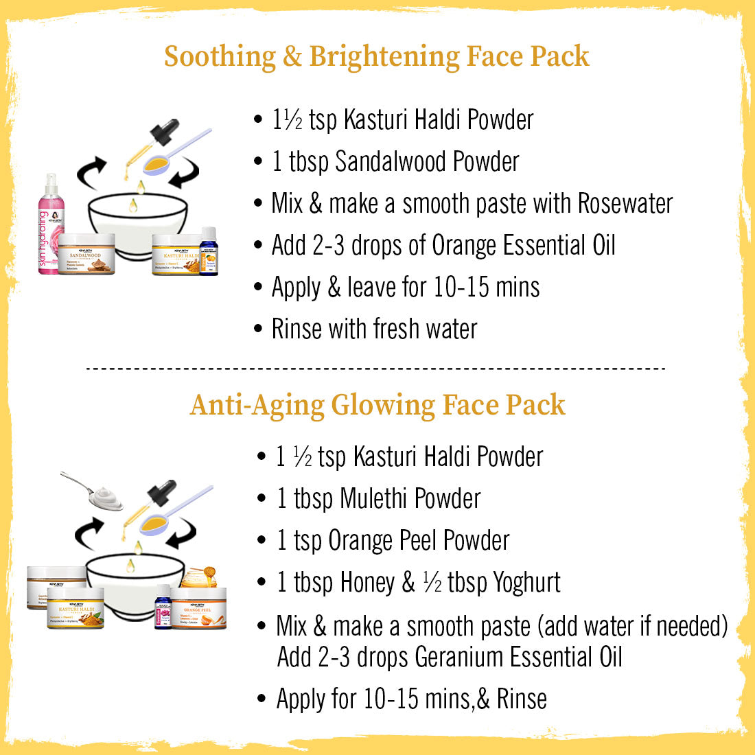 Keya Seth Aromatherapy Kasturi Haldi Powder Face Pack 