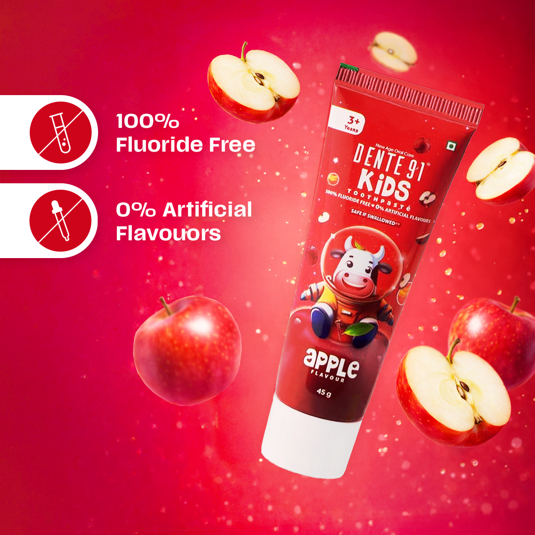Close-up of Dente91 Kids Toothpaste texture