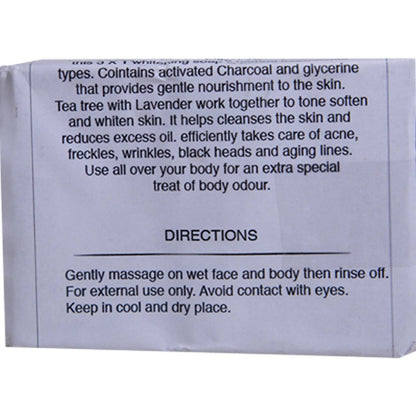 ARM Pearl Beauty Beauty Whitening Soap with Charcoal With Tea Tree + Lavender
