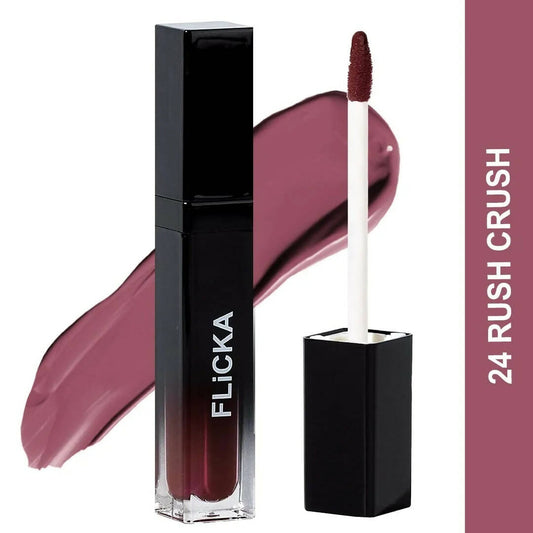 FLiCKA Set and Attack Liquid Matte Lipstick 24 Rush Crush | Nude