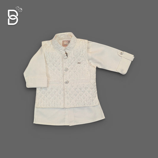 Bachpan kids wear Kurta Pyjamas Off-white